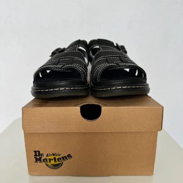 2014 Dr. Martens Carolyn 15699001 Black Leather Fisherman Sandals US 8 Box - Image 6