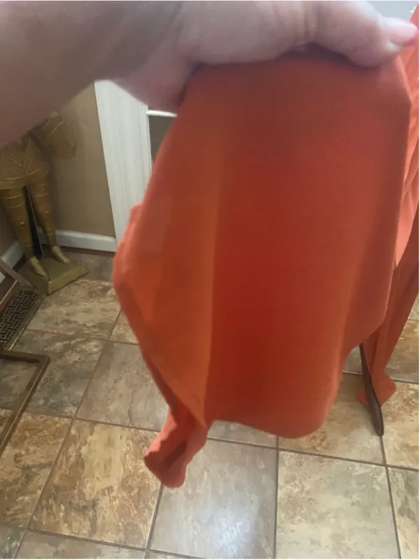 Women's Blashe Orange Lace Jumpsuit Size XL - Image 5