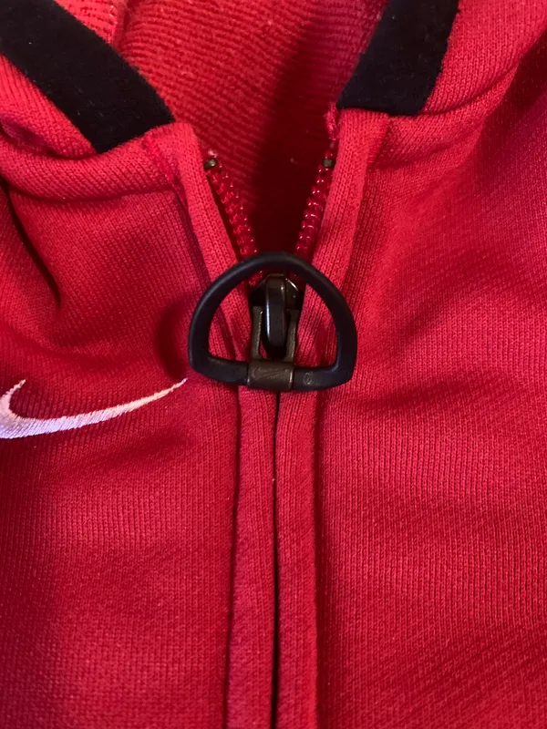 Nike Vintage Red Zip Up Hoodie Jacket - Image 6