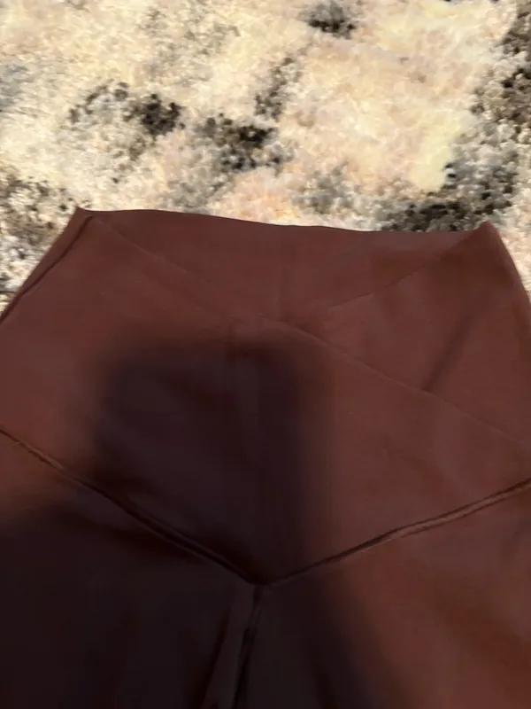 Aerie Crossover Brown Leggings - Image 3