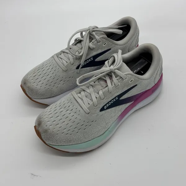 Brooks Ghost 16 Womens Running Shoes Grey Pink Mint Size 8.5 - Image 9