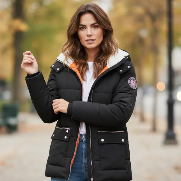 Madden NYC Women's Black Puffer Jacket Size undefined - Image 3