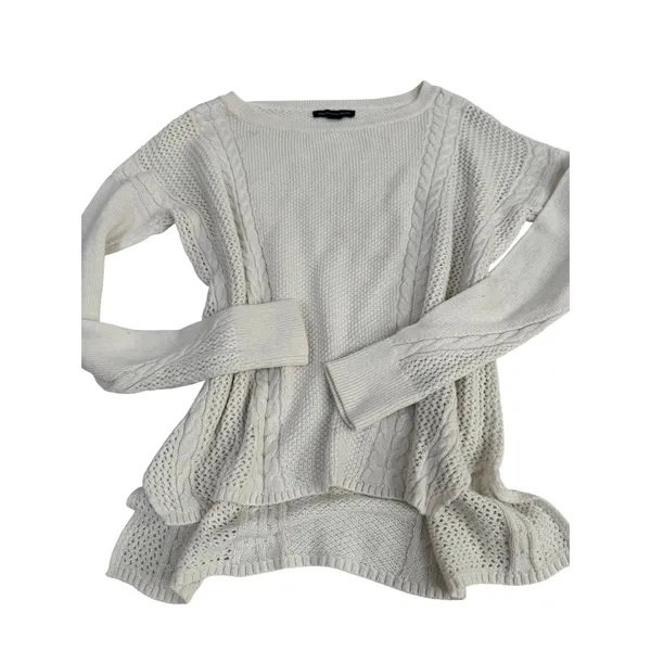 American Eagle Outfitters Cream Cable Knit Sweater Long Sleeve XS‎ - Image 2