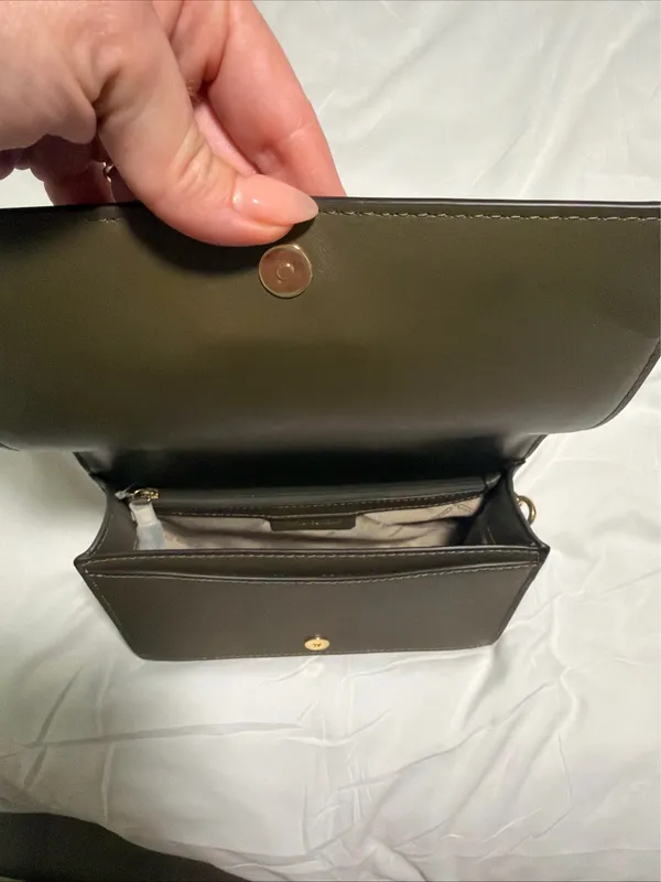 Michael Kors Olive Green Crossbody - Image 4