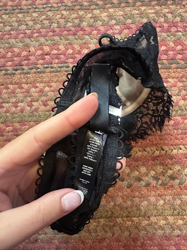 For Love And Lemons Black Lace Underwire Bralette - Image 6