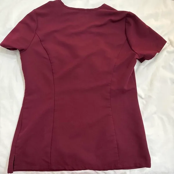 FIGS Burgundy Scrub Top/pants - Image 3