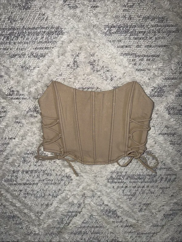 Garage Tan Livia Lace-Up Corset - Image 2