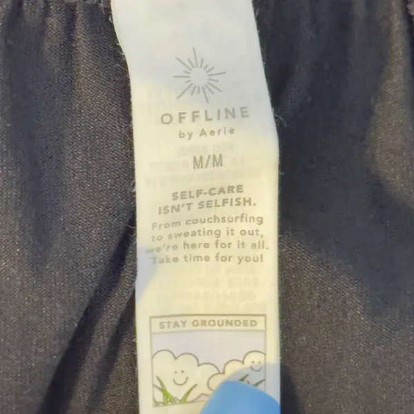 487‎ | NWT OFFLINE by Aerie The Hugger Relaxed Jogger Pants Womens Medium Black - Image 6