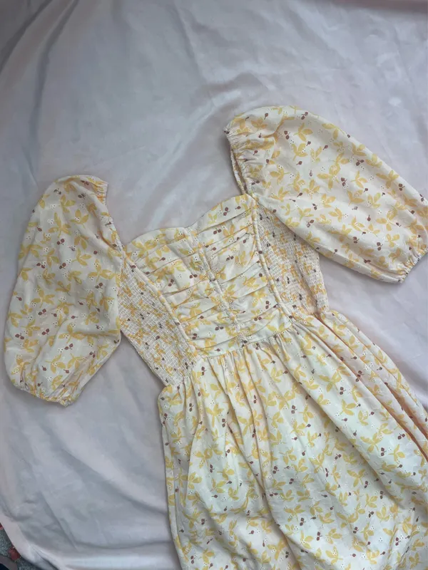 Reap the Sew Boutique Yellow Midi Dress - Image 2