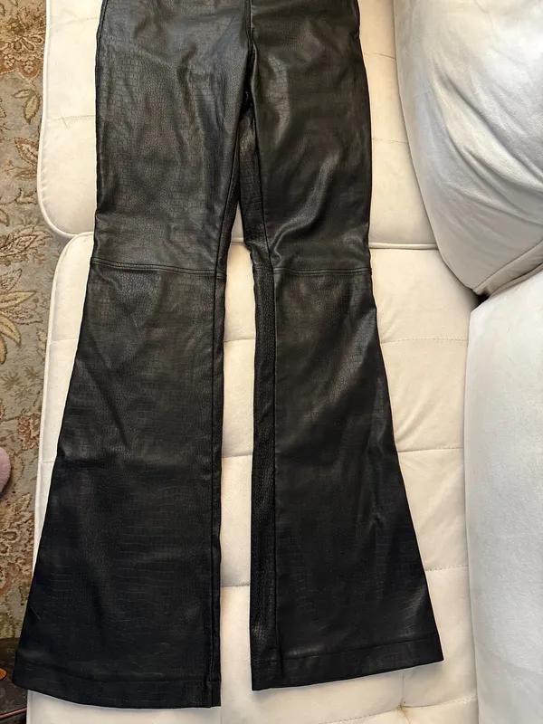 Tiger Mist Leather Pants Black - Image 5
