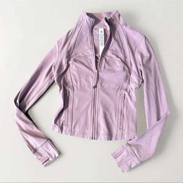 Lululemon Define Cropped Jacket NULU ROSE BLUSH SZ 6  Mint EUC - Image 7