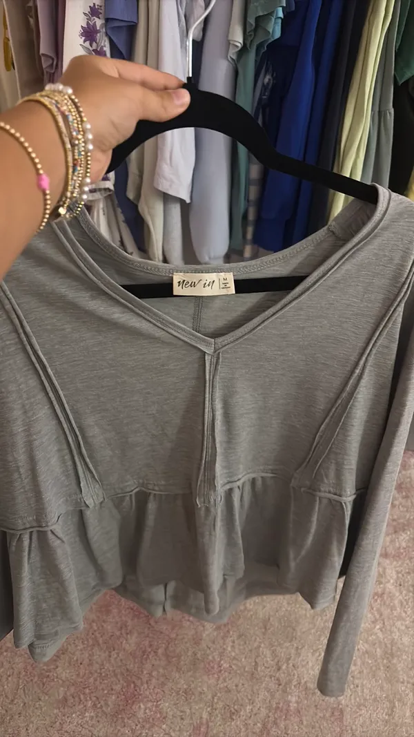 Grey blouse Gray Size M - Image 3