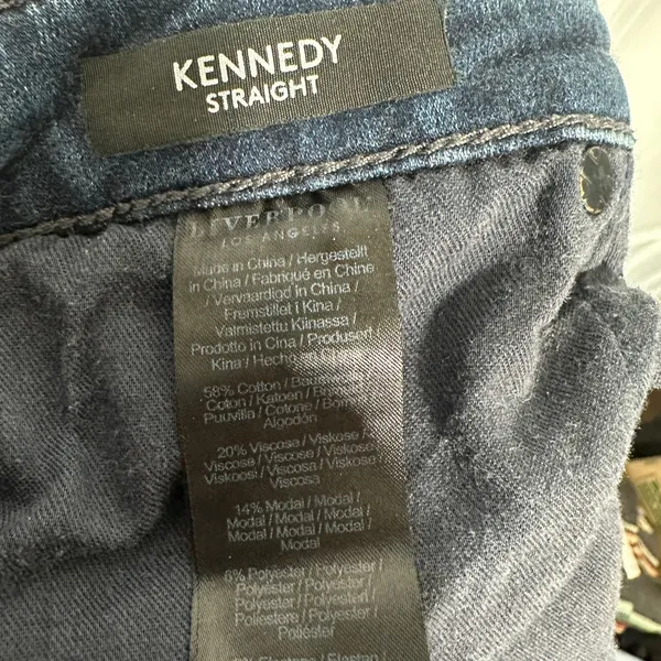 Liverpool Kennedy Straight Jeans Women 12/31 Dark Blue Halifax High Rise Stretch - Image 6