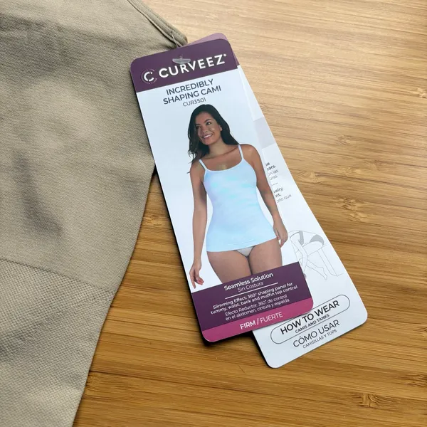 Shapermint Curveez Large Nude Incredibly Slimming Cami Tank Top Compression - Image 5