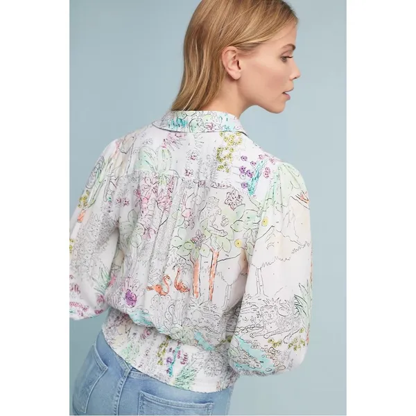 Anthropologie Maeve Rosa Blouse - Image 3