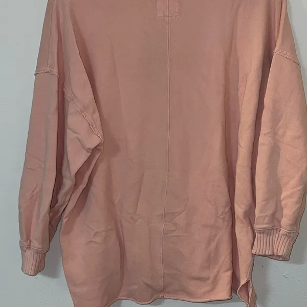 Aerie oversized light pink/peach “after sunset” graphic distressed crewneck - Image 12