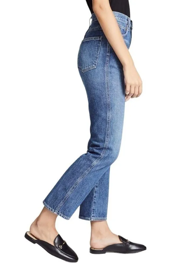 AGOLDE Denim Women’s Size 25 Placebo Blue High Rise Pinch Waist Kick Jeans - Image 4