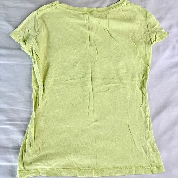 Y2K Aeropostale Lime Green T Shirt XS - Image 3