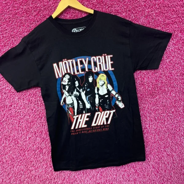 Motley Crue The Dirt Biopic Movie Promo Heavy Metal Tee M - Image 3