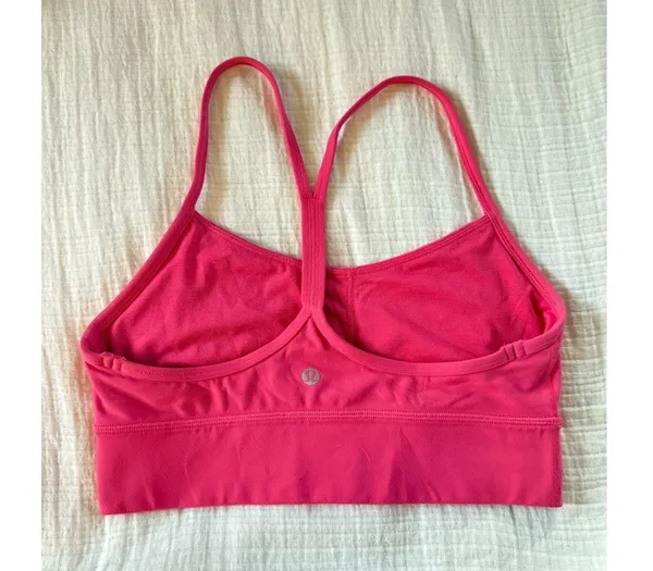 New Lululemon Size 8 Flow Y Bra Light Support A–C Cups Pink - Image 2