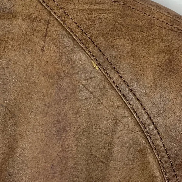 [G-III Global Identity] Vintage Brown Bomber Leather Jacket-Medium - Image 8