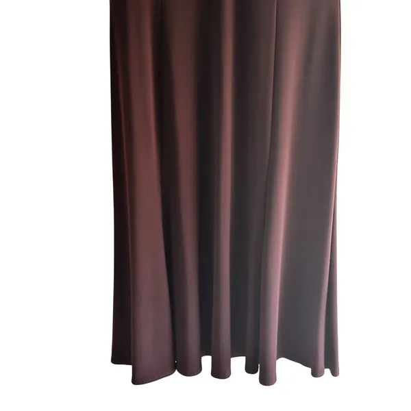 Focus Size 14 V-Neck Business Stylist Casual Sleeveless Maxi Dress Brown - Image 5