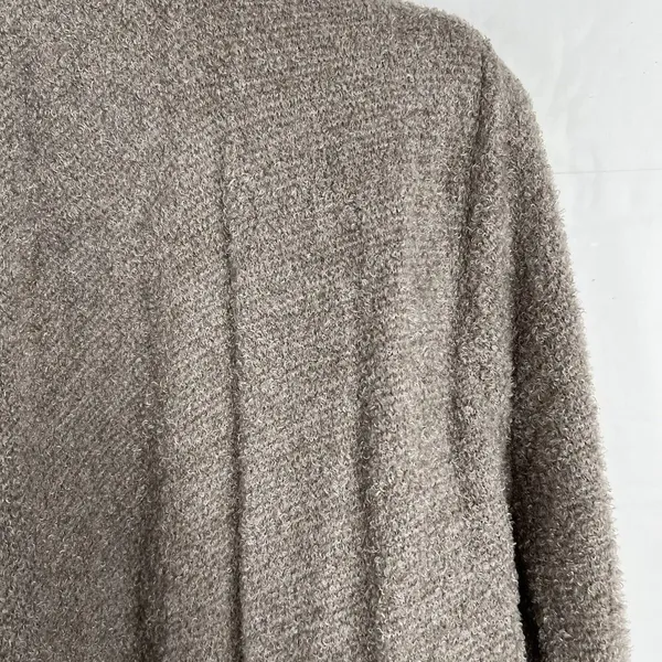 Barefoot Dreams Sz S/M Cardigan Sweater CozyChic Lite Island Wrap Open Waterfall - Image 4