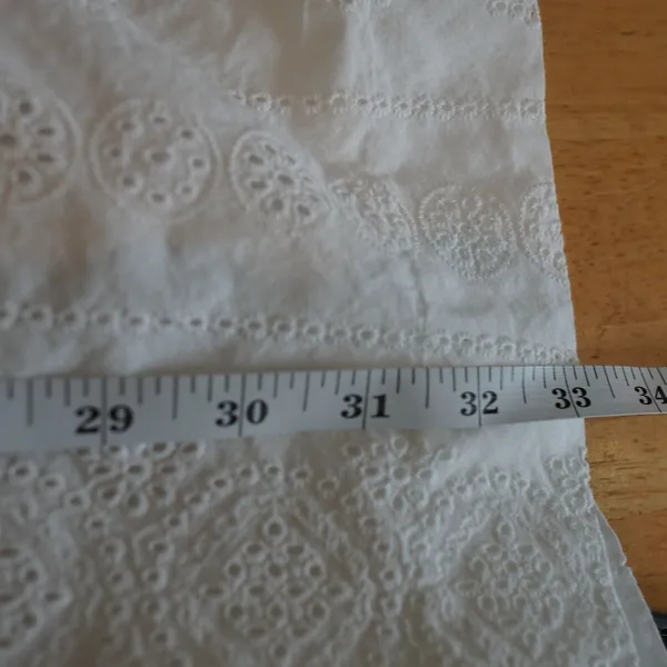 Madewell Eyelet Ruffle Mini‎ Dress 8 White Cutout Cotton Summer Boho Romantic - Image 16