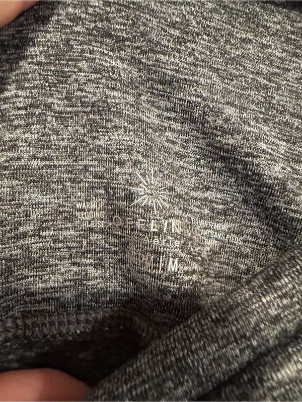 High-Waist‎ Aerie Heathered Gray Leggings with Side Pockets - Image 3
