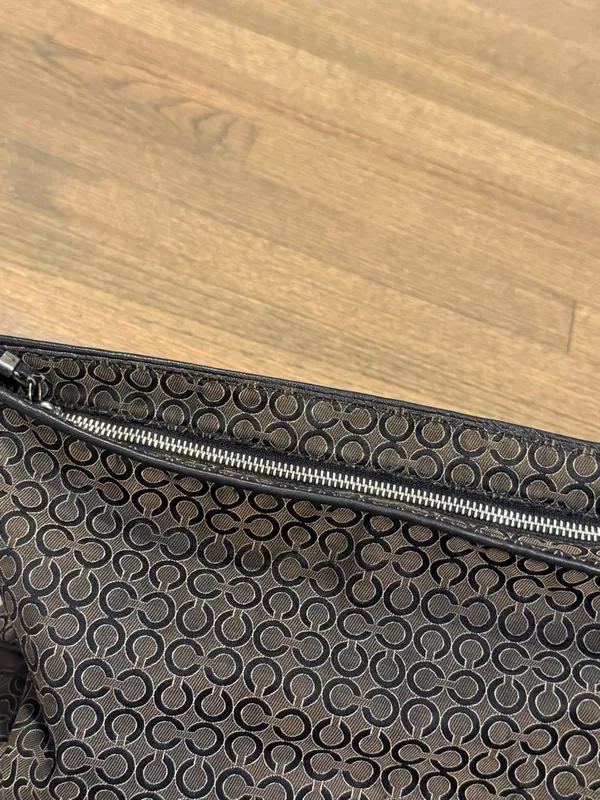 Coach Y2K Madison OP Art Pearlescent Signature Large Handbag - Image 7