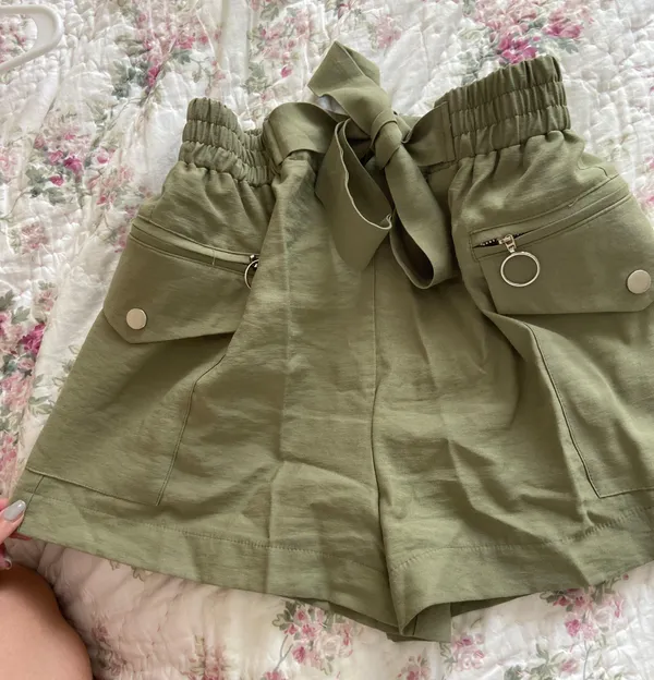 Lulus Army Green Shorts - Image 2
