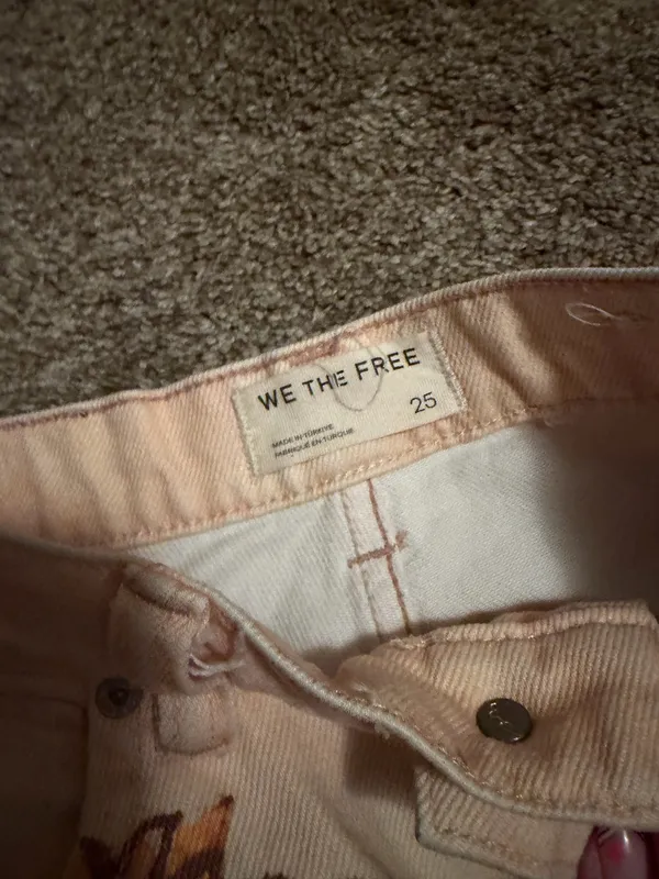 Free People We The Free Printed Mid Ride Jeans - Image 3