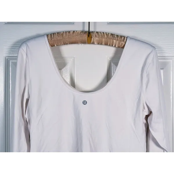Lululemon Align Long Sleeve Shirt Size 10 White Yoga Athletic Workout Fitness - Image 5