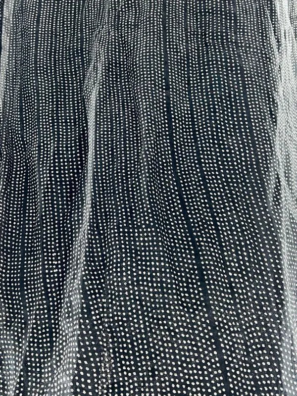 Black Rhinestone-Trim Midi Slip Dress with Spaghetti Straps-Size 12 - Image 4