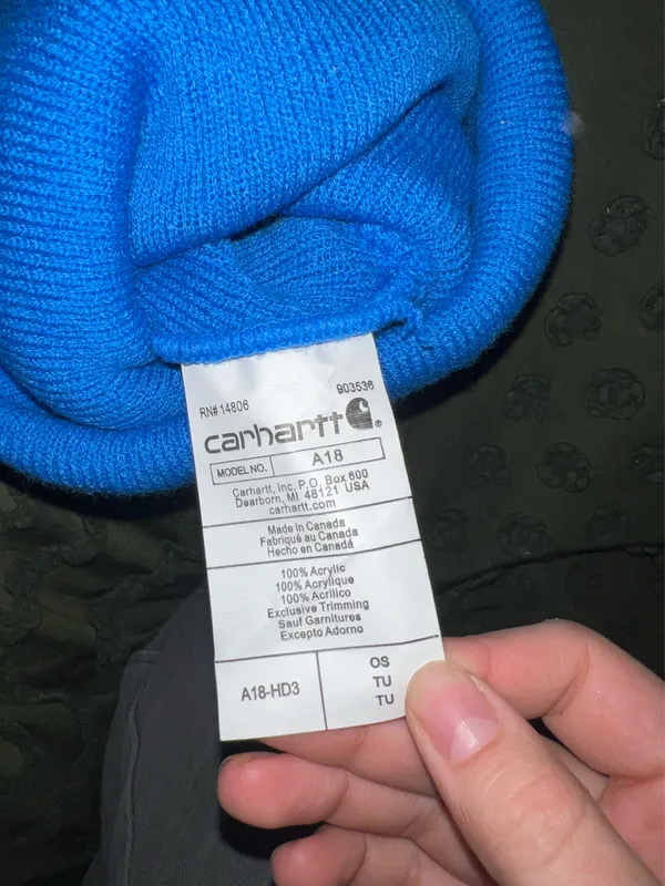Carhartt Beanie Blue - Image 2