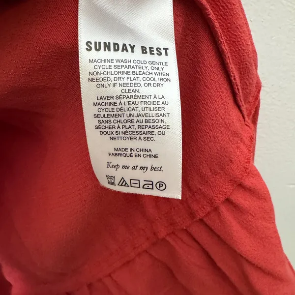 aritzia sunday best Small Red Maxwell Dress Bustier Mini‎ - Image 5