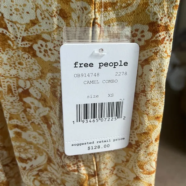 Free People Sugar Sands Wide Leg Jumpsuit In Honey - Image 8