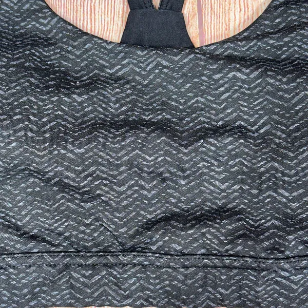 Dip Black Patterned Sports Bra - Image 2