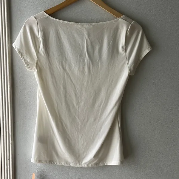 NWT•Reformation•Bardot Top in Latte•Sz M - Image 2