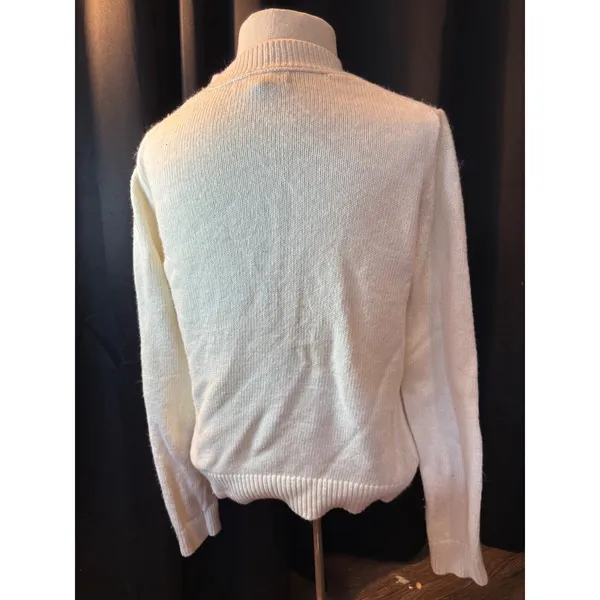 Banana Republic Womens Cream‎ Cotton Blend Crew Neck Sweater S 518842-05 HO19 - Image 6