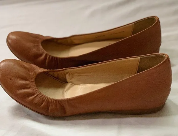 Tan J. Crew leather ballet flats - Image 2