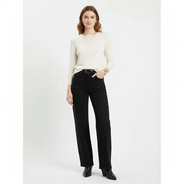 Ralph Lauren Ivory Knit Long Sleeve Sweater Top M - Image 6
