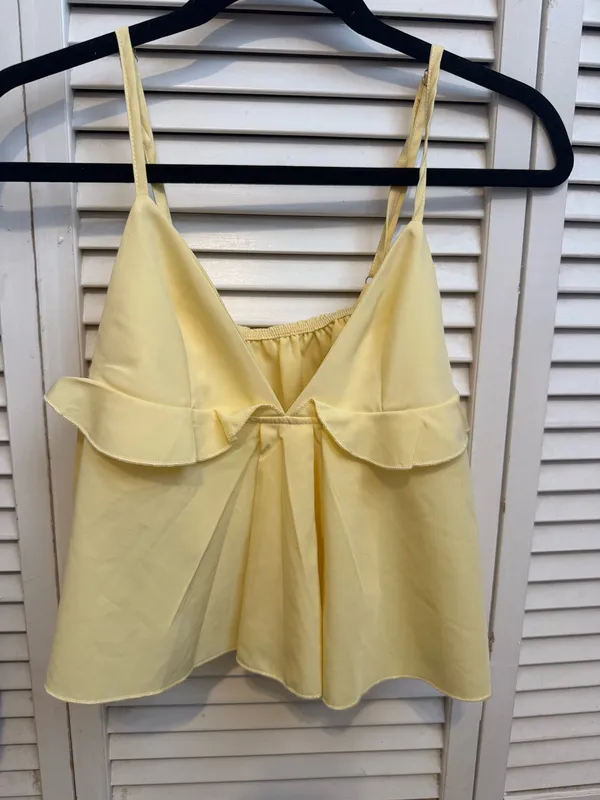 SheIn yellow babydoll tank top - Image 2