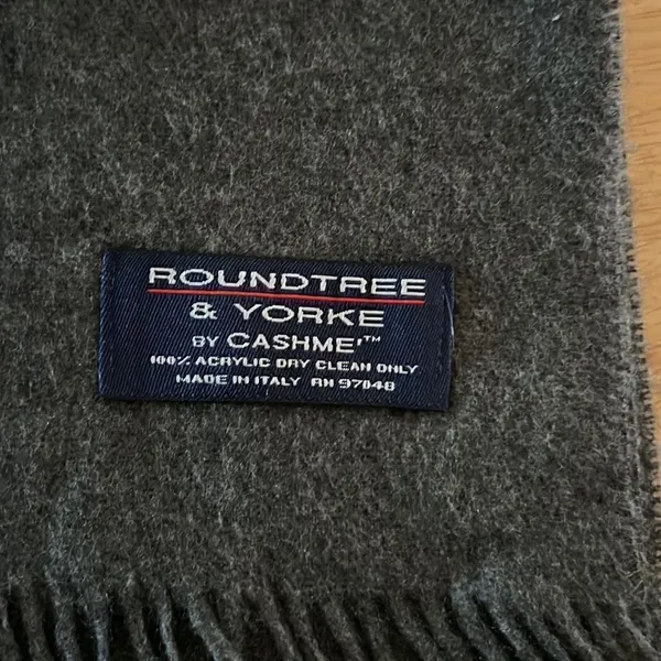 ROUNDRREE&YORKE by CASHME Scarf EUC - Image 5