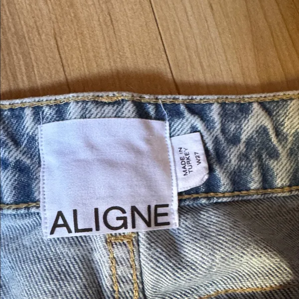 ALIGNE WIDE LEG JEANS Blue Size 27 - Image 2