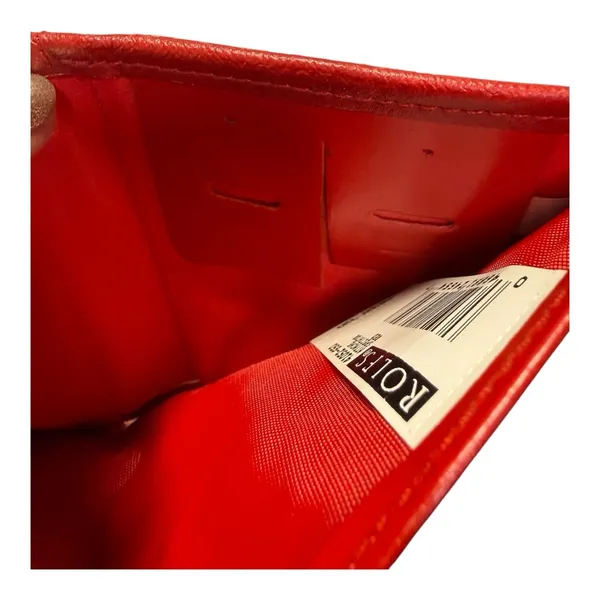 Vintage Rolfs Red Calfskin Leather Wallet | Coin Purse | Snap Closure - Image 12