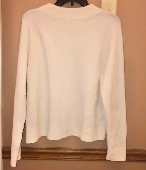 Athleta Hawthorne Dove Merino Wool Pullover Sweater Cream Small - Image 3