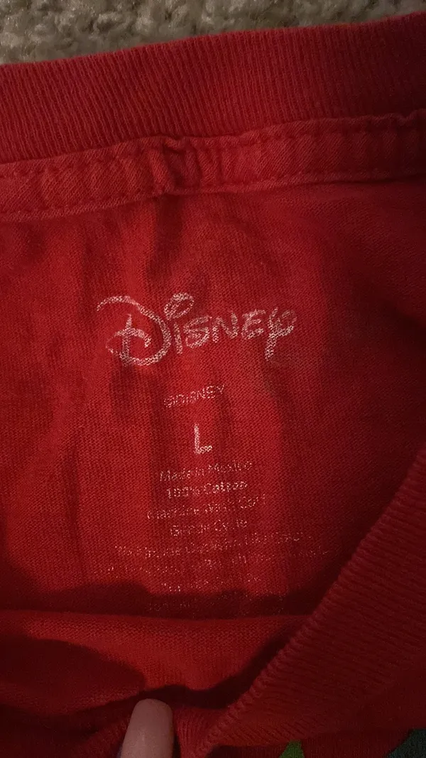 Disney Christmas red shirt large - Image 3