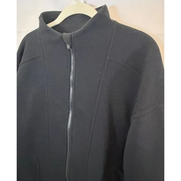 Freely Women's Black Full Zip Mock Neck Jacket sz. L - Image 9