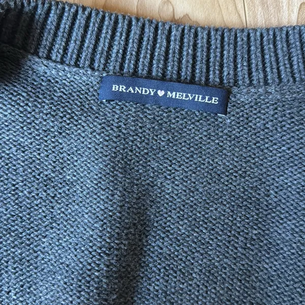 Brandy Melville Gray Cardigan Sweater - Image 2